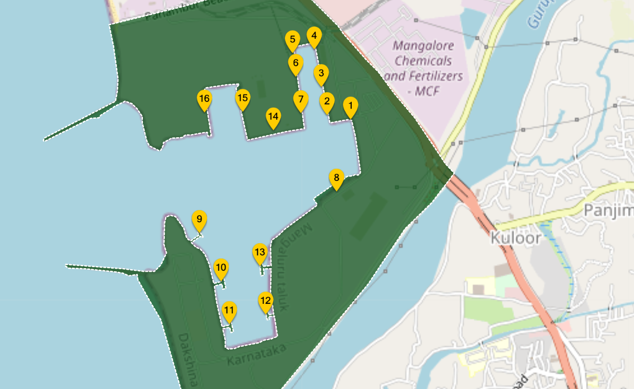 New Mangalore Port Layout Map